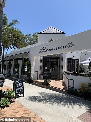 The two enjoyed a gourmet lunch at new local hotspot Lilac Montecito