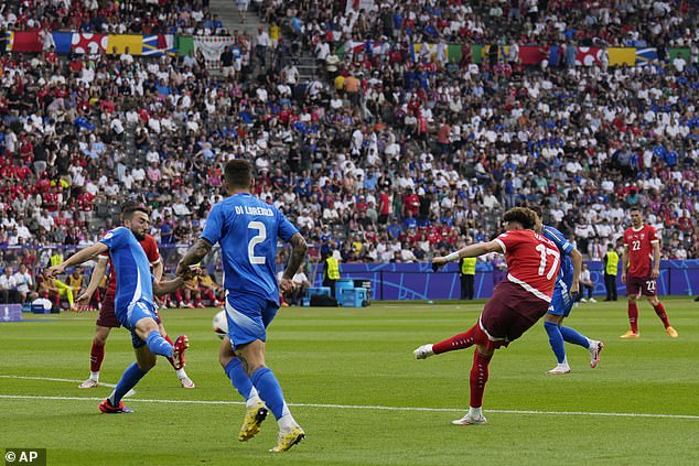 Ruben Vargas scored a brilliant second goal to deal a fatal blow to Italy's Euro 2024 hopes