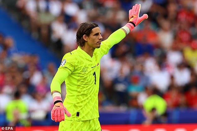 Experienced goalkeeper Yann Sommer was rarely tested against a more subdued Italian side