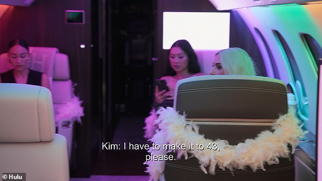As the turbulence increased, Kim nervously commented, 