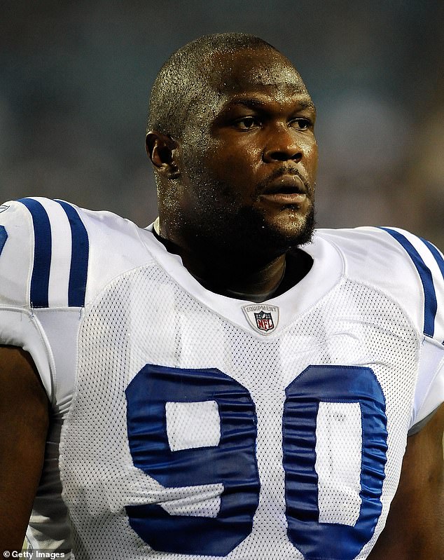 Bryson is the son of 40-year-old former Indianapolis Colts nose tackle Daniel Muir (pictured)