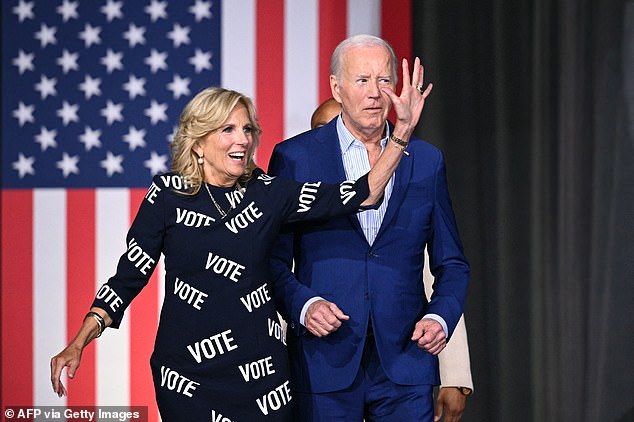 Jill Biden has admitted her husband knows he has underperformed. He told reporters on Friday: 
