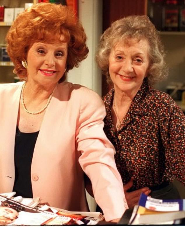 Barlow (right) is best known for playing Mavis in Coronation Street for 26 years