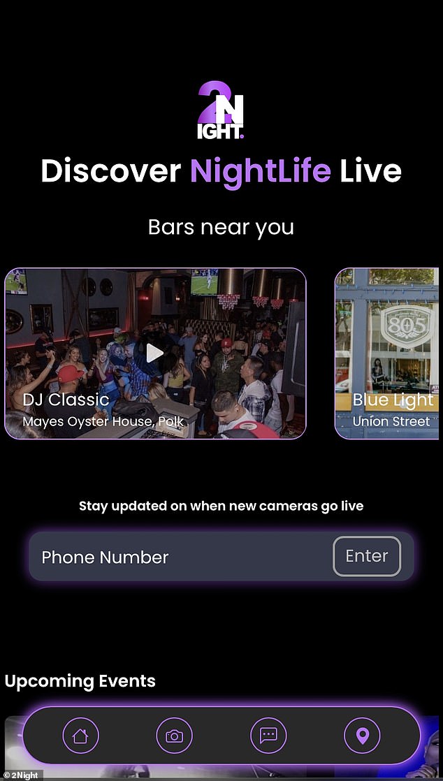2night, the startup behind the app, had hoped the service would promote nightlife in the area, allowing users to watch live streams from the bars and clubs and determine if it was the right atmosphere