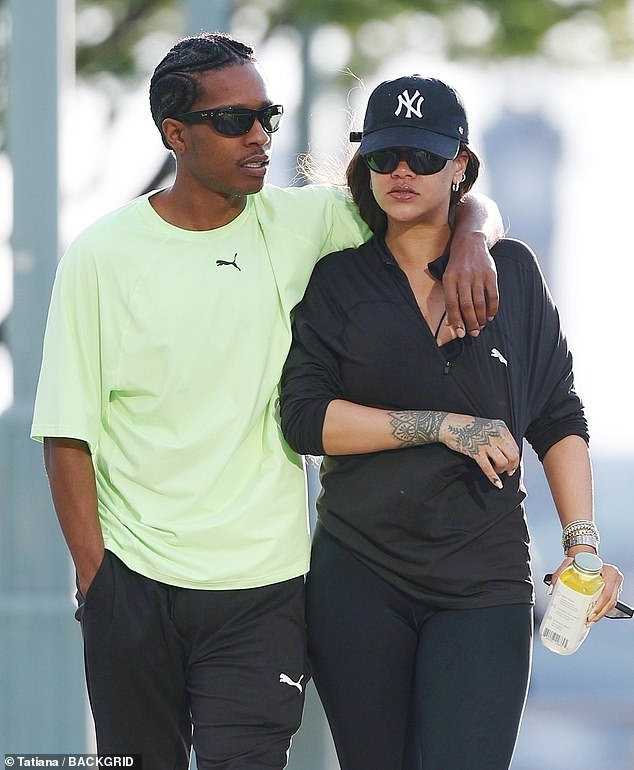 The Fenty mogul, 36, was spotted walking with the father of her two children on Thursday morning.