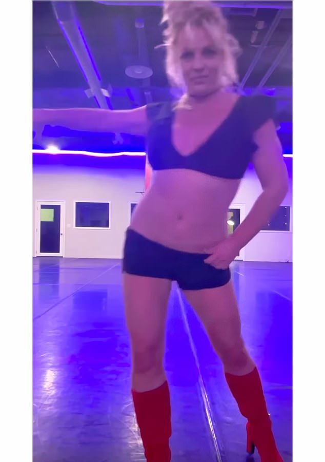 Britney's latest video comes just two days after she uploaded a previous dance reel claiming she hadn't danced since her bizarre knife clip
