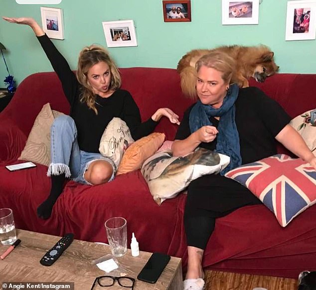 Yvie is best known for her role in the reality TV series Gogglebox Australia from 2015 to 2018. She has been friends with Angie Kent (left) for over a decade.