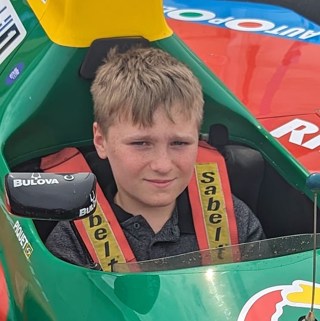 Before his death, Jake's parents took him out in a Lotus supercar - a dream come true for him