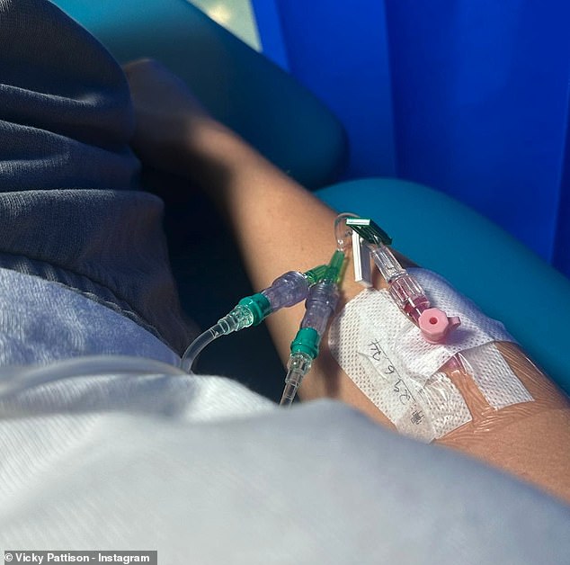 The TV personality shared a lengthy health update, alongside alarming snaps as she sobbed in her hospital bed while on an IV