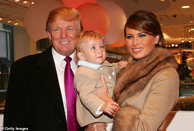 Melania Trump made headlines when rumors swirled that she might not live with her husband if he were re-elected, upending a two-and-a-half century precedent for women in the White House. The couple are pictured in 2007 with their then-son Barron