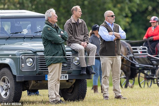 While his daughter joined in, proud dad Prince Edward made sure to keep an eye on all the action