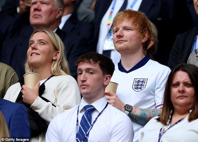 As millions at home prepared to cheer on England, Ed joined the teams' loved ones in Gelsenkirchen to watch the thrilling match