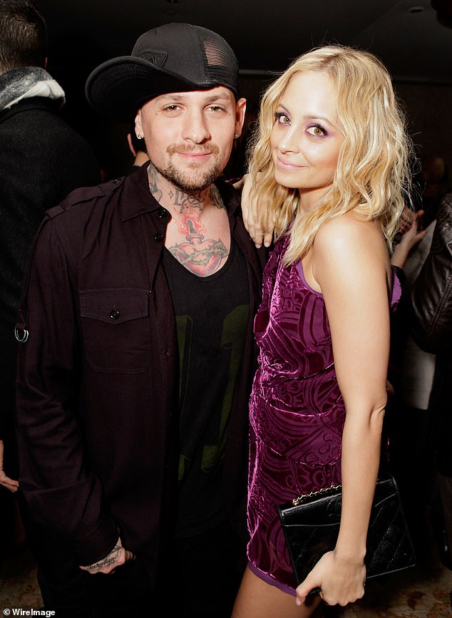 Richie is no stranger to a rock show: she's married to Good Charlotte frontman Benji Madden;  in the photo in 2011