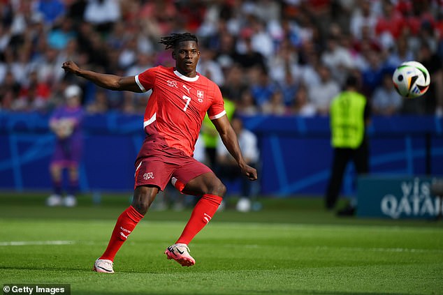 Breel Embolo willingly leads the attacking line, but he cannot claim to be clinical in front of goal