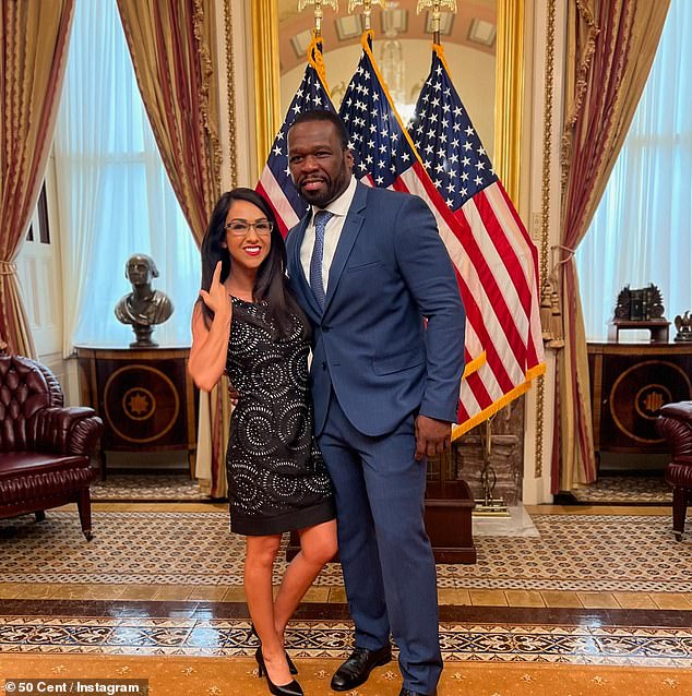 Rapper 50 Cent drew criticism after posing for a photo with Rep. Lauren Boebert, a Colorado Republican, during a surprise trip to Capitol Hill