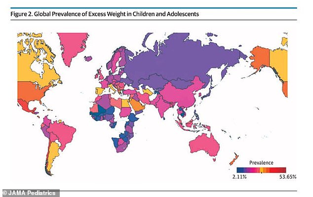 In terms of regions, Polynesia – which includes countries such as French Polynesia, Tonga, Somoa and New Zealand – topped the list, with almost 20 percent of children qualifying as obese