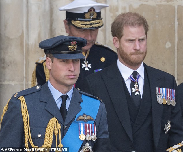 Princes William, 41, and Harry, 39, are adrift as they attend King Charles' 75th birthday in November last year