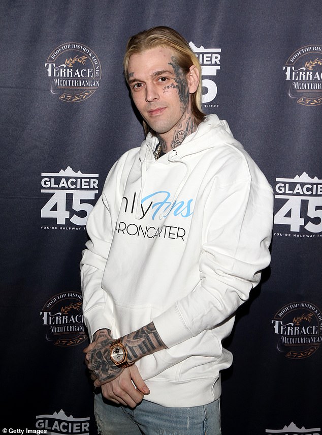 Aaron Carter's estate has now been appraised, according to court documents obtained by TMZ.  The singer died on November 5, 2022, at the age of 34;  pictured in February 2022 in Las Vegas
