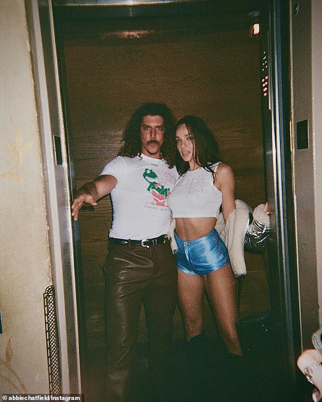 Abbie Chatfield and her new boyfriend Adam Hyde, frontman of Peking Duk, are more in love than ever.  Both shown