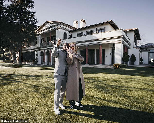 She bought the substantial property two years ago with her husband Rich Paul (pictured together), which was previously owned by Sylvester Stallone