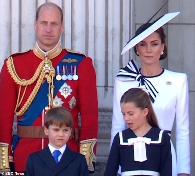 Princess Charlotte told Prince Louis to put his hands down before the national anthem was played, according to a lip-reading expert