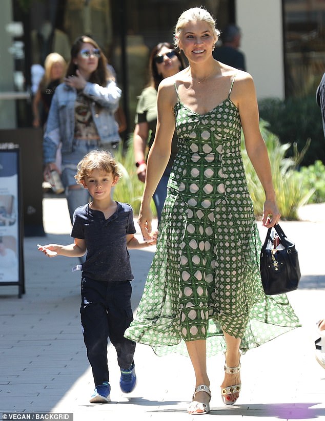 Amanda Kloots treated her son Elvis to ice cream on Monday as they celebrated his 5th birthday in Los Angeles