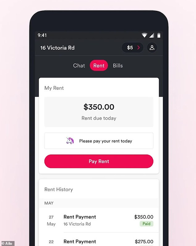 More than 7,000 tenants have signed a petition to stop real estate agencies insisting they use apps like Ailo (pictured) to pay rent