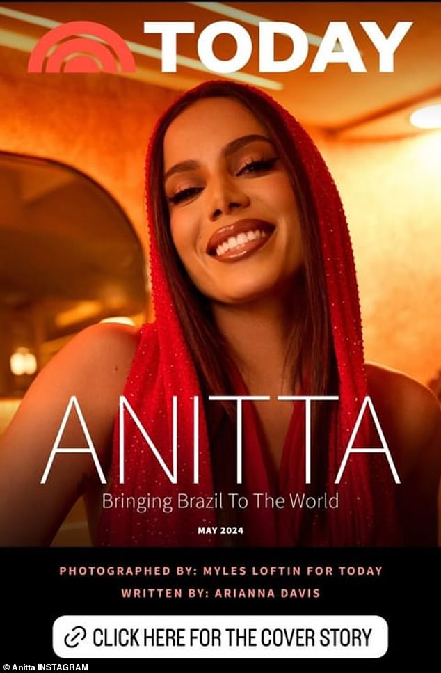 Anitta was the digital cover star of Today's May