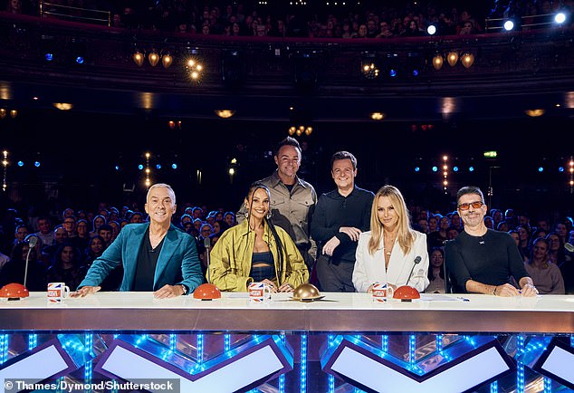 Sydnie has become the bookmakers' favorite to win Britain's Got Talent ahead of tonight's final (pictured by judges Bruno Toniolo, Alesha DIxon Amanda Holden and SIMon Cowell with hosts Ant and Dec)