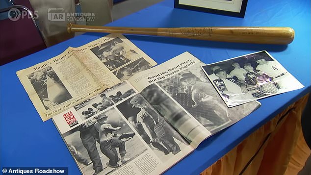 The appraiser called the 1963 Mickey Mantle bat 