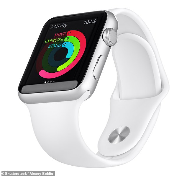 Activity rings fill during the day while the wearer stands, walks, and exercises, but some users report feeling guilty if they can't reach their goals