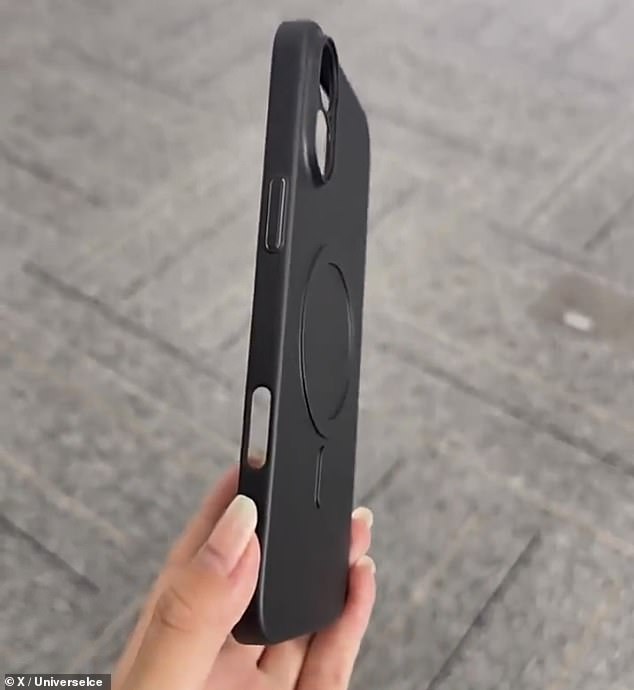 In the clip, the edge of the case clearly has a hole where users would access a new button