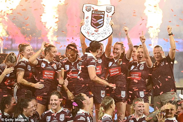 The Queensland women's team have won the State of Origin after a big win in Townsville