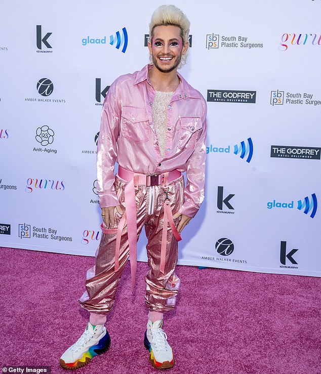 Ariana Grande's older brother, Frankie Grande, 41, has shared his thoughts on his sister's relationship with 'amazing' boyfriend, Ethan Slater;  seen in LA earlier this month