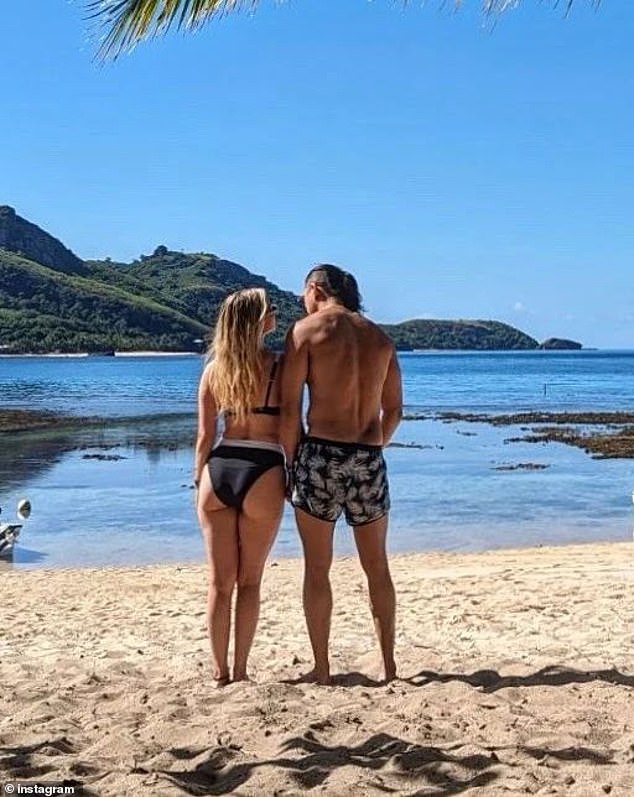 Ariana Madix showed off her pert derriere in a new Instagram photo at the beach with boyfriend Daniel Wai on Wednesday