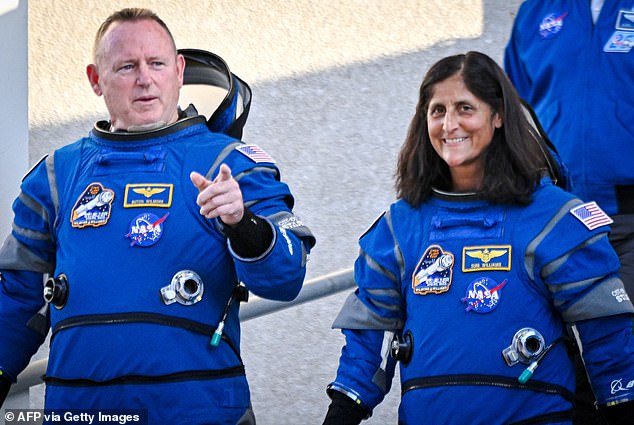 On board will be two experienced NASA astronauts, Butch Wilmore (left) and pilot Suni Williams (right), who will spend about a week on the ISS