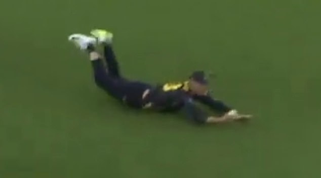 Labuschagne stunned Glamorgan supporters with this grab in the T20 Vitality Blast