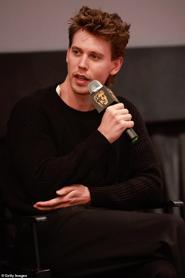 Austin Butler reflected on filming alongside his 'intense' co-star Tom Hardy in The Bikeriders as he attended a Q&A to promote the film in New York on Thursday