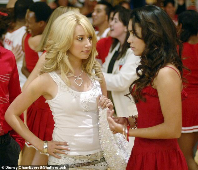 Ashley and Vanessa pictured in High School Musical in 2006