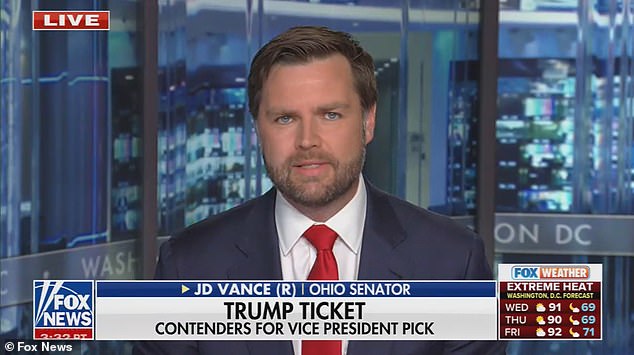 “Look, I was wrong about Donald Trump,” said Ohio Sen. J.D. Vance, who has compared Donald Trump to Hitler and called him a moral disaster but who is now on Trump's shortlist for vice presidential running to become mate.