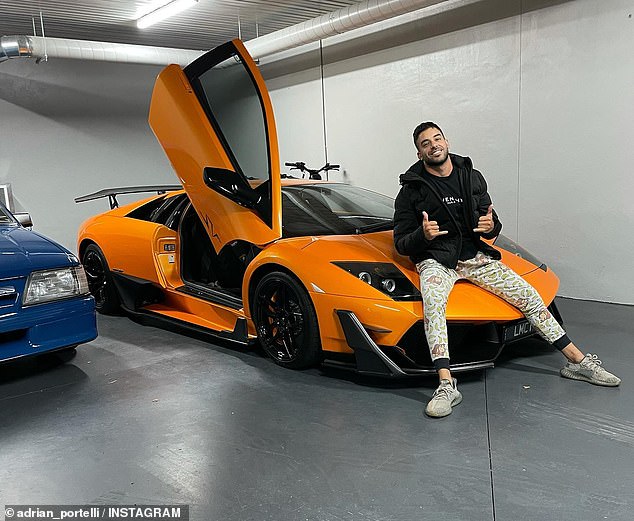 Adrian has built a reputation for flaunting his lavish wealth and very expensive car collection on social media