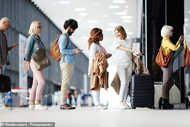 In an 'ask me anything' thread on Reddit, Adam Tazul received several questions about the best time to check luggage, in an effort to get it to its destination faster (stock image)