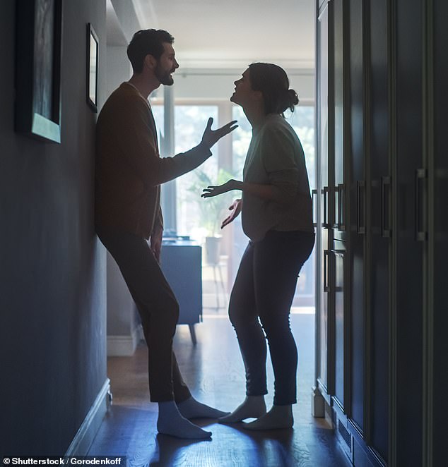 Researchers say couples can use the pitch, as opposed to volume, of a partner's voice to tell how angry they are getting (Stock Image)