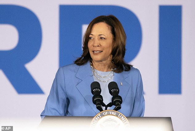 Vice President Kamala Harris speaks at a campaign rally after the debate in Las Vegas