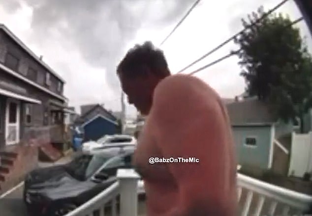 Earlier Wednesday, photos emerged showing Belichick emerging from the Hudons' property before walking off the porch in unearthed Ring doorbell footage