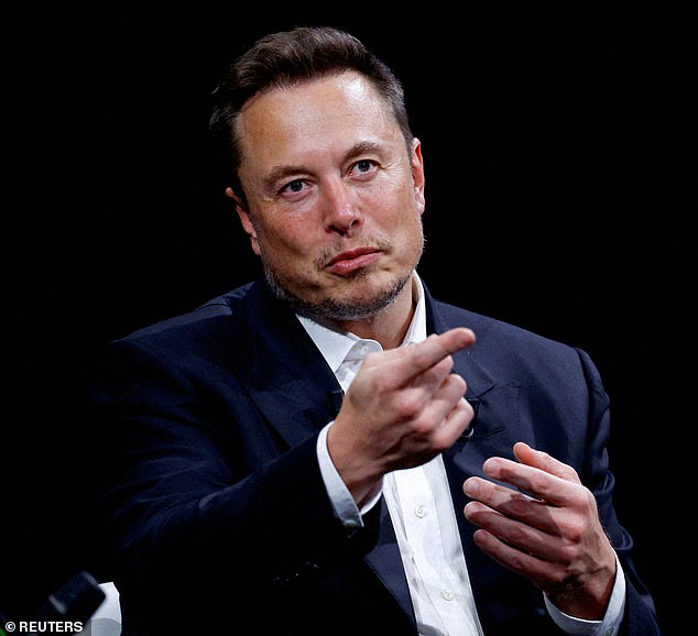 Elon Musk attends the Viva Technology conference at the Porte de Versailles exhibition center in Paris in 2023