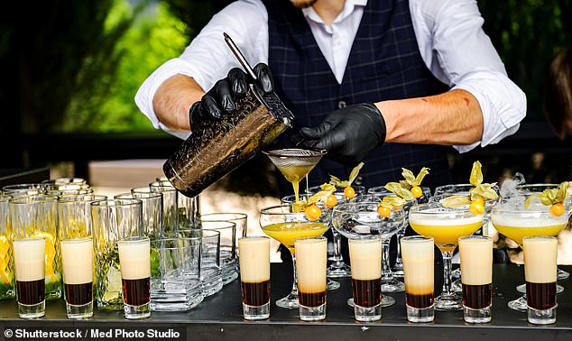 Instead of the traditional open bar, the couple opted for a 'drinks ticket system' where each adult guest received a ticket for just two drinks.