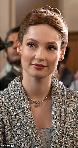 Francesca Bridgerton, played by Hannah Dodd (pictured), marries John Stirling in season 3 and in the finale she meets his cousin Michaela