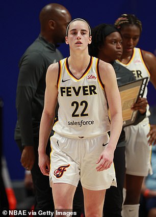 The 21-year-old Fever star was 3 of 8 from the field and 2 of 5 from behind the arc – all in the first half – in Indiana's 72-89 loss