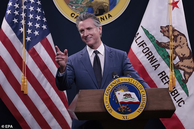 California Governor Gavin Newsom's proposed new budget would cut police funding as the state grapples with a massive budget deficit of at least $45 billion.